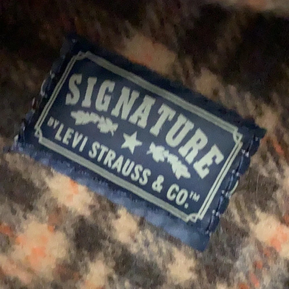 Signature Levi Strauss Brown Plaid House Slippers - Picture 12 of 12